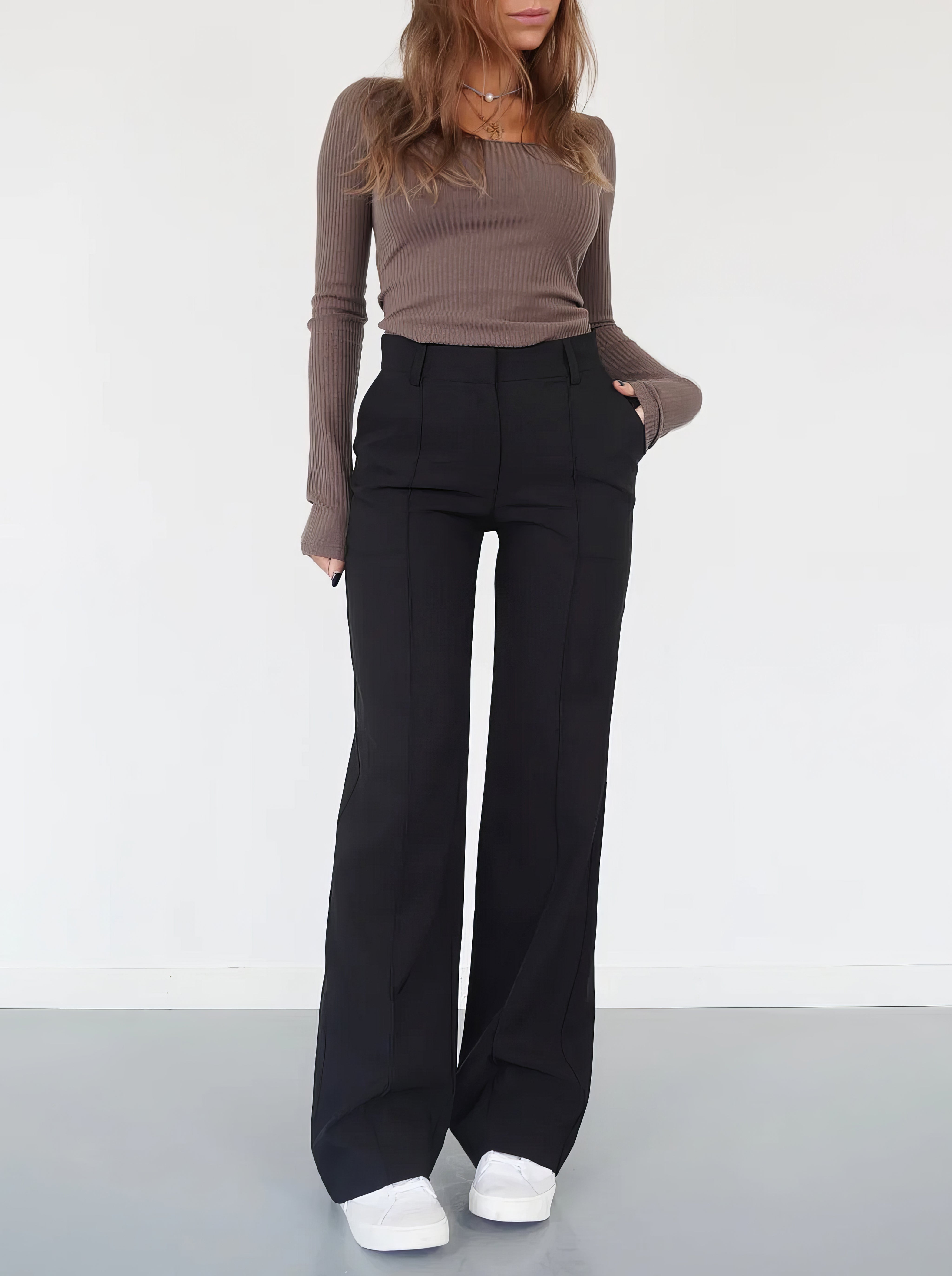 Lena - Casual Wide-Leg Trousers