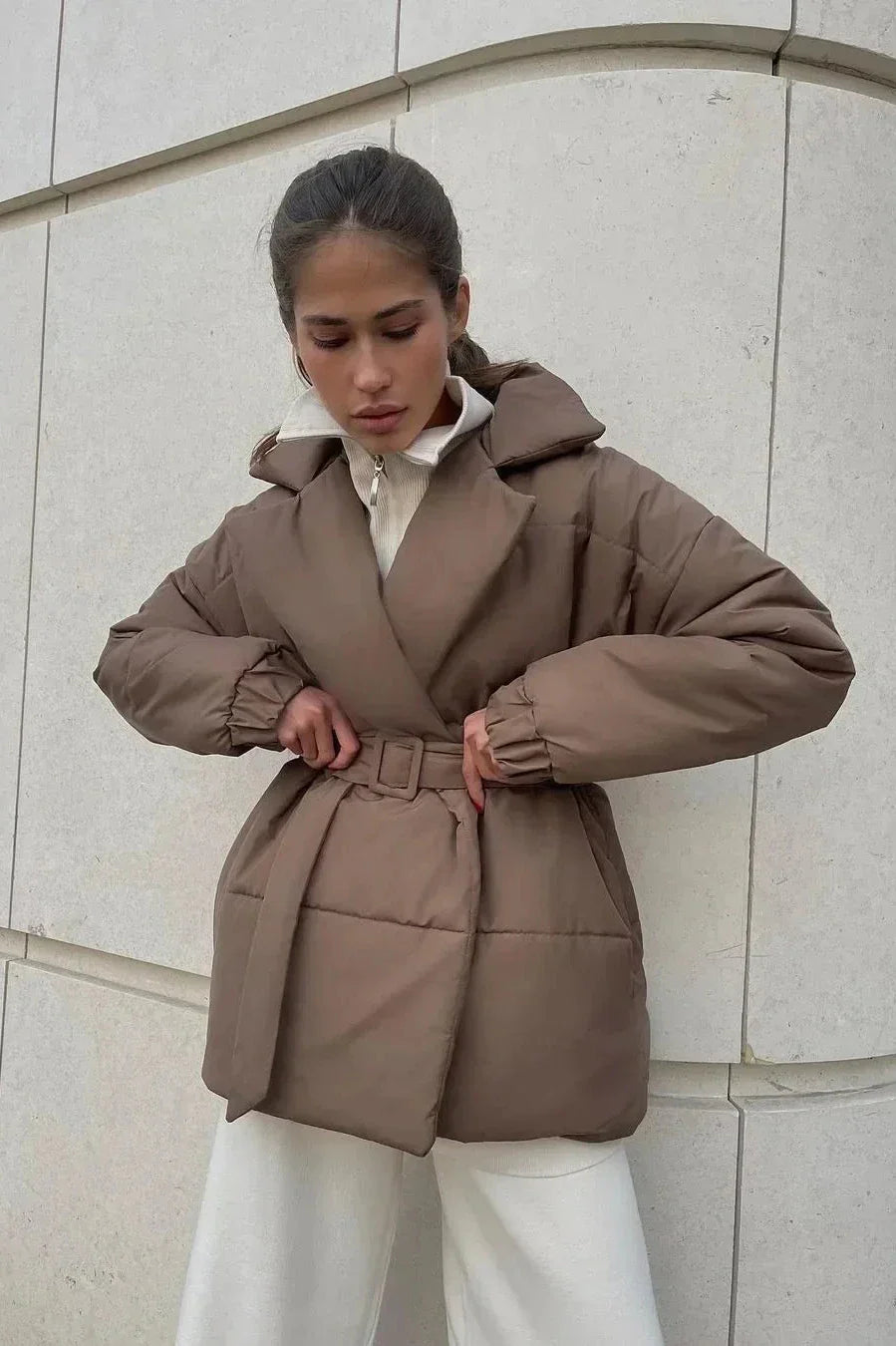 Quinn | Tie-Waist Puffer Coat